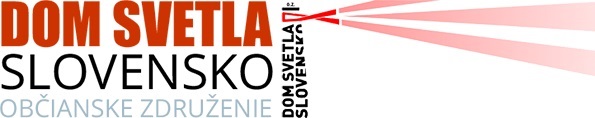 Kansalaisjärjestö Valon Talo Slovakia (Dom svetla Slovensko) logo