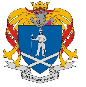 Historiallinen vaakuna, jossa ritari